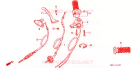 LEVIER DE GUIDON   CABLE   COMMODO pour Honda Z 50 R 1997
