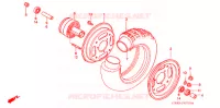 ROUE AVANT pour Honda Z 50 R 1997