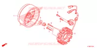 ALTERNATEUR pour Honda WAVE 110 ALPHA, front drum, spoked wheels 2018