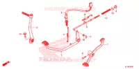 PEDALE pour Honda WAVE 110 ALPHA, front drum, spoked wheels 2018