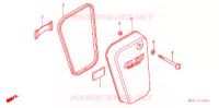 COUVERCLES LATERAUX pour Honda BENLY CL 50 1997