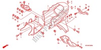 GARDE BOUE ARRIERE pour Honda EX5 DREAM 100, Electric start 2012