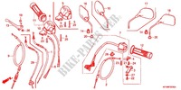 LEVIER DE GUIDON   CABLE   COMMODO pour Honda EX5 DREAM 100, Electric start 2011
