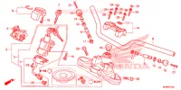 GUIDON   TE DE FOURCHE pour Honda CB 1000 R ABS RED 2014