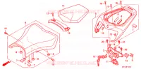 SELLE pour Honda CBR 1000 RR FIREBLADE TRICOLOUR 2011