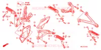 REPOSE PIED pour Honda CBR 1000 RR FIREBLADE REPSOL 2011