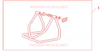 BEQUILLE DE STAND pour Honda CBR 1000 RR FIREBLADE PRETO 2011