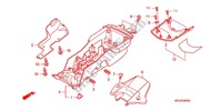GARDE BOUE ARRIERE (CBR1000RR) pour Honda CBR 1000 RR FIREBLADE PRETO 2011