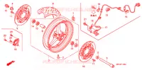 ROUE AVANT pour Honda CBR 1000 RR FIREBLADE PRETO 2011