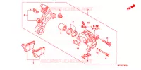 ETRIER DE FREIN ARRIERE pour Honda CBR 1000 RR FIREBLADE BLACK 2011