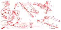 GUIDON   TE DE FOURCHE pour Honda CBR 1000 RR FIREBLADE NOIRE 2011