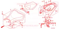 SELLE pour Honda CBR 1000 RR FIREBLADE BLACK 2011