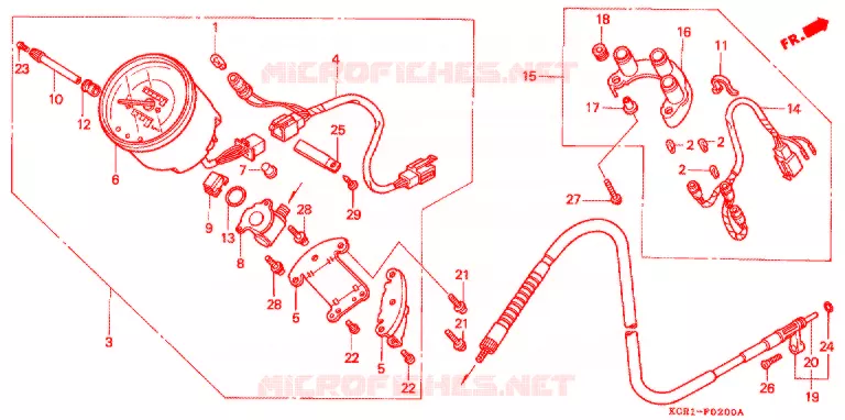 COMPTEUR Honda MOTO 250 MAGNA 2001  VT250C1