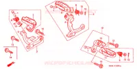 REPOSE PIED pour Honda XR 200 R 1989