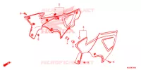 COUVERCLES LATERAUX pour Honda CB 500 X ABS BLACK 2015