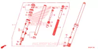 FOURCHE pour Honda CB 500 X 2015
