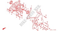COUVERCLE GAUCHE pour Honda CB 750 BLACK 2001