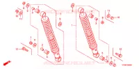 AMORTISSEUR ARRIERE pour Honda CBF 125 STUNNER Front brake drum 2009