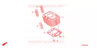 CYLINDRE pour Honda CBF 125 STUNNER Front brake drum 2009
