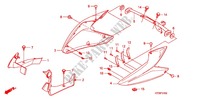 CARENAGES LATERAUX AVANT (CBF1259/M9/MA/MB/MC) pour Honda CBF 125 M STUNNER Front brake disk 2010