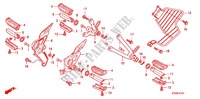 REPOSE PIED (2) pour Honda CBF 125 M STUNNER Front brake disk 2009