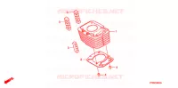 CYLINDRE pour Honda CBF 125 MC STUNNER Front brake disk 2011
