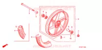 ROUE AVANT (3) pour Honda CBF 125 MC STUNNER Front brake disk 2011