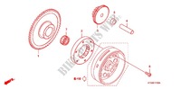 ROUE LIBRE DE DEMARREUR pour Honda CBF 125 MC STUNNER Front brake disk 2010