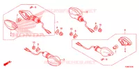 CLIGNOTANT pour Honda CBF 160 UNICORN 2015
