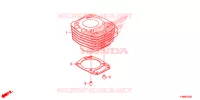 CYLINDRE pour Honda CBF 160 UNICORN 2015