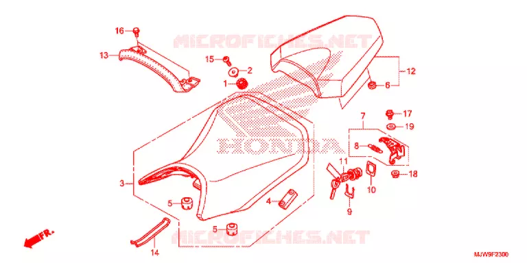 SELLE Honda MOTO 500 CB 2016  CB500FG