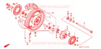 ROUE ARRIERE pour Honda CBR 1000 F 1994