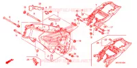 CADRE pour Honda CBR 1000 RR ABS RED 2009
