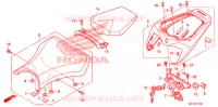 SELLE pour Honda CBR 1000 RR ABS RED 2009