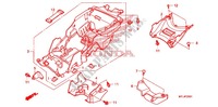 GARDE BOUE ARRIERE (CBR1000RA) pour Honda CBR 1000 RR HURRICANE ABS RED 2011