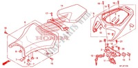 SELLE pour Honda CBR 1000 RR HURRICANE ABS RED 2011