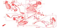 CLIGNOTANT (2) pour Honda CBR 1000 RR FIREBLADE 2009