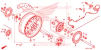 ROUE ARRIERE pour Honda CBR 1000 RR BLACK 2014