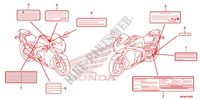 ETIQUETTE DE PRECAUTIONS pour Honda CBR 1000 SP REPSOL 2015