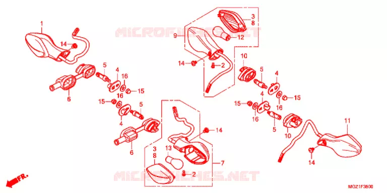 CLIGNOTANT Honda MOTO 400 CB 2016  CB400FD