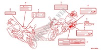 ETIQUETTE DE PRECAUTIONS pour Honda CBR 500 R ABS 2015