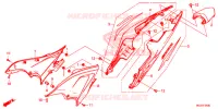 COUVERCLES LATERAUX   ARRIERES pour Honda CBR 500 R 2013