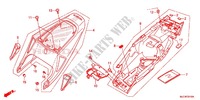 COUVERCLES LATERAUX pour Honda CBR 600 RR ABS RED 2013