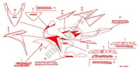 AUTOCOLLANTS (4) pour Honda CBR 1000 RR ABS 2010