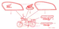 AUTOCOLLANTS pour Honda BENLY CD 50 SPECIAL 2007