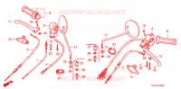 LEVIER DE GUIDON   CABLE   COMMODO pour Honda BENLY CD 50 SPECIAL 2007
