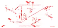 PEDALE   KICK pour Honda BENLY CD 50 SPECIAL 2007