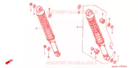 AMORTISSEUR ARRIERE pour Honda CG 125 CARGO 2002