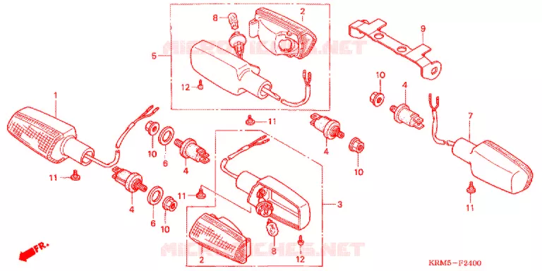 CLIGNOTANT Honda MOTO 150 CG 2007  CG150ES7
