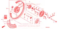 ROUE ARRIERE  pour Honda CG 150 TITAN PARTIDA ELETRICA 2009